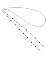 2028 Silver-tone Black Eyeglass Holder In Black