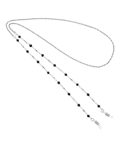2028 Silver-tone Black Eyeglass Holder