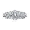 2028 Silver-tone Crystal Filigree Bar Barrette In Silver