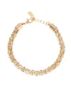 2028 Silver-tone Crystal Stone Bracelet In Gold