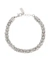 2028 Silver-tone Crystal Stone Bracelet In White