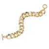 2028 Gold-tone Curb Link Chain Toggle Bracelet In Gold