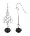 2028 Silver-tone Drop Earrings In Silver
