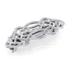 2028 Silver-tone Hair Barrette With Scroll Design In Silver