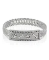 2028 Silver-tone Paw And Bones Belt Bracelet In Silver