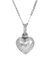 2028 Silver Tone Small Heart Necklace In Silver