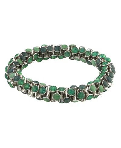 2028 Silver-tone Stretch Bracelet In Blue
