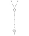 2028 Silver-tone Whistle 18" Y-necklace In Gray