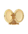 2028 Symbols Of Faith Crucifix Oval Locket Stand In Gold