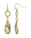 2028 Wire Teardrop Earrings In Gold-tone