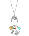2028 Women's Charm Horse Head Boot Hat Necklace In Multi