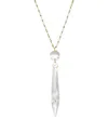 2028 Women's Gold Tone Clear Crystal Icicle Necklace In Gold