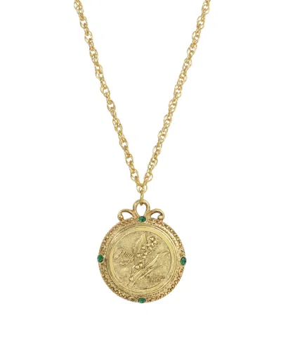 2028 Women's Gold Tone Flower Of The Month Narcissus Necklace In Gold Tone 1