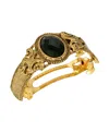 2028 Women's Gold-tone Stone Ponytail Holder In Black