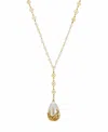 2028 Women's Imitaion Pearl Y Necklace In White