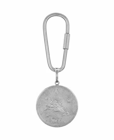 2028 Women's Leo Key Fob In Silver-tone