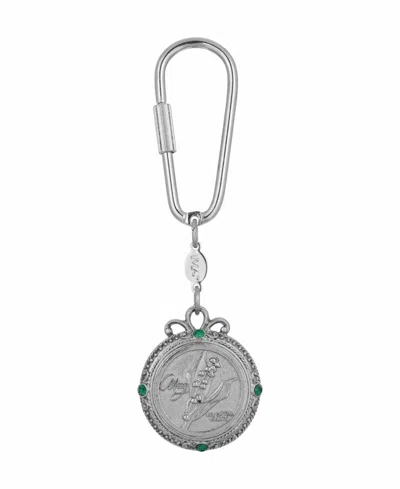2028 Women's May Flower Of The Month Lily Of The Valley Key Fob In Green