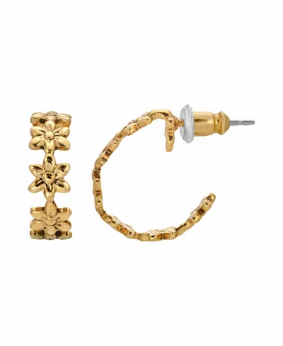 2028 Women's Petite Hoop Earrings In Gold-tone