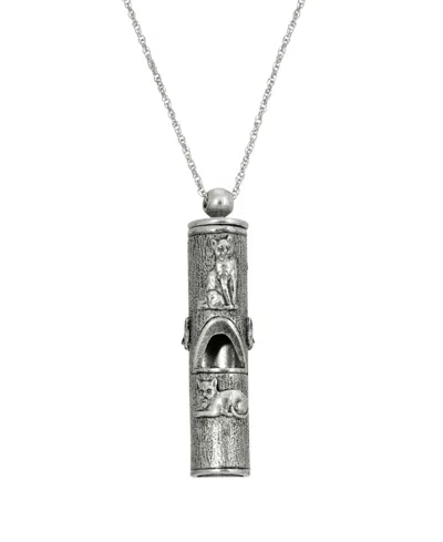 2028 Women's Pewter Cat Whistle In Silver