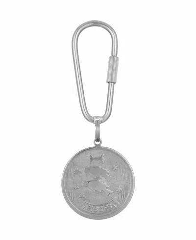 2028 Women's Pisces Key Fob In Silver-tone