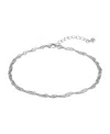 2028 Women's Silver-tone Chain Anklet In Gray