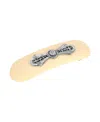 2028 Women's Silver-tone Filigree With Crystal Accent Hair Clip In White