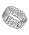2028 Woven Loop Stretch Bracelet In Silver