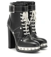 ALEXANDER MCQUEEN LEATHER ANKLE BOOTS,P00410348