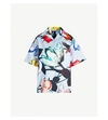 PRADA FLORAL-PRINT REGULAR-FIT COTTON SHIRT