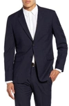 THEORY CHAMBERS THURLOW SLIM FIT CHECK WOOL SPORT COAT,J0791102