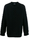 RAF SIMONS ARAN KNIT JUMPER