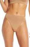 Hanro 'touch Feeling' High Cut Briefs In Caramel