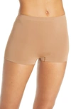 Hanro Touch Feeling High Waist Boyleg Briefs In Caramel