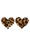 BRISTOLS 6 NIPPIES BY BRISTOLS SIX ANIMAL PRINT NIPPLE COVERS,NP-DOMENICO-HEART-SZC