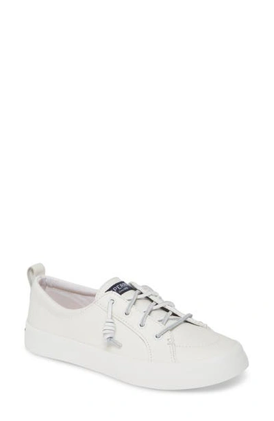 Sperry Crest Vibe Sneaker In White Leather