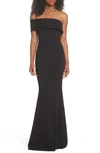 KATIE MAY TITAN ONE-SHOULDER CUTOUT CREPE GOWN,TITAN