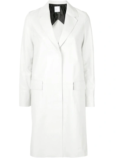 Rosetta Getty Tailored Single-breasted Coat In White