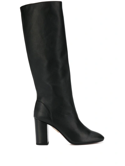 AQUAZZURA AQUA BOOGIE 85MM KNEE-HIGH BOOTS