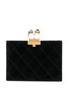 ALEXANDER MCQUEEN QUILTED TWO-RING POUCH