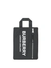 BURBERRY BURBERRY LOGO PRINT PORTRAIT POUCH - 黑色