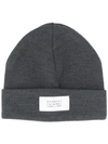 Givenchy Patch Detail Beanie Hat In Grey