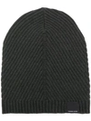 CANADA GOOSE RIBBED BEANIE HAT