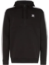 Adidas Originals Kapuzenpullover Mit Logo-streifen In Black