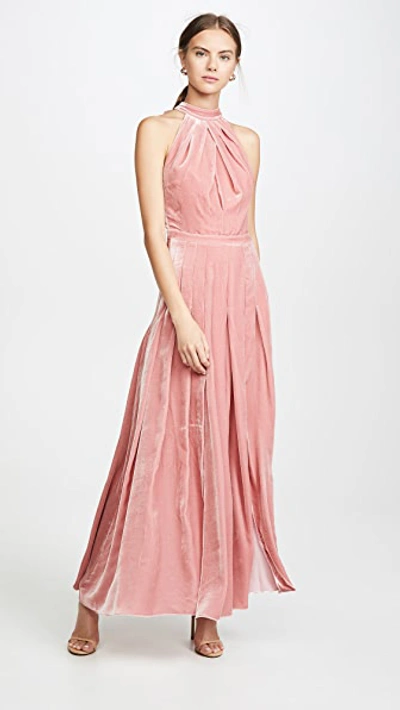 Raquel Diniz Amber Closed Back Dress In Pink
