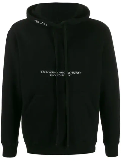 Ben Taverniti Unravel Project Unravel Project Fuck Lines Hoody In Black