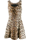 dressing gownRTO CAVALLI LEOPARD PRINT MINI DRESS