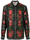 DOLCE & GABBANA ROSE PRINT SHIRT