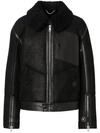 BURBERRY SHEARLING AND LEATHER JACKET
