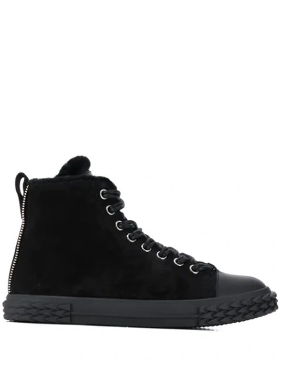 Giuseppe Zanotti Blabber High Top Sneakers In Black