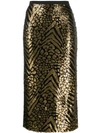 ANTONIO MARRAS ANTONIO MARRAS SEQUINNED PENCIL SKIRT - 黑色